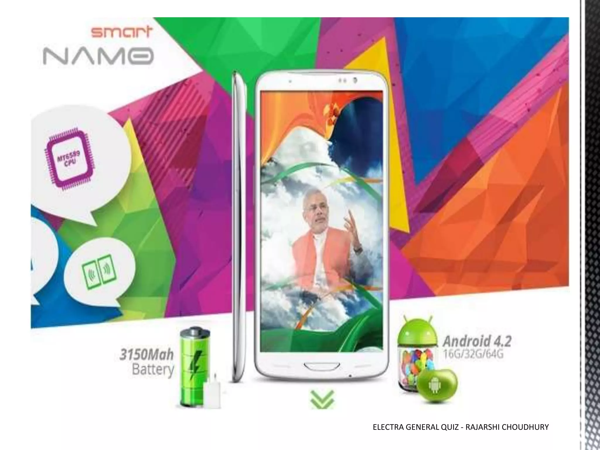 ELECTRA GENERAL QUIZ - RAJARSHI CHOUDHURY
 