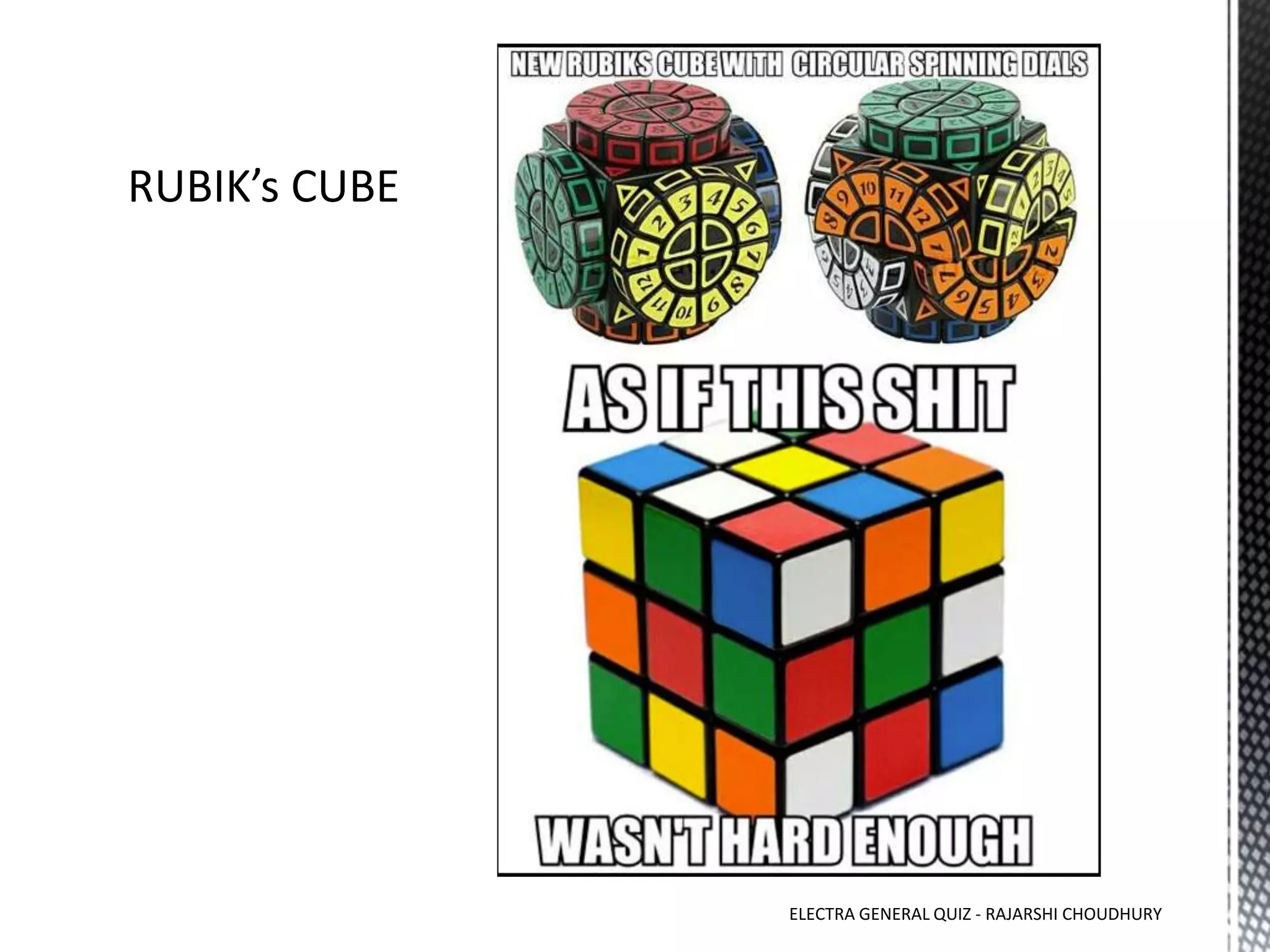 ELECTRA GENERAL QUIZ - RAJARSHI CHOUDHURY
 