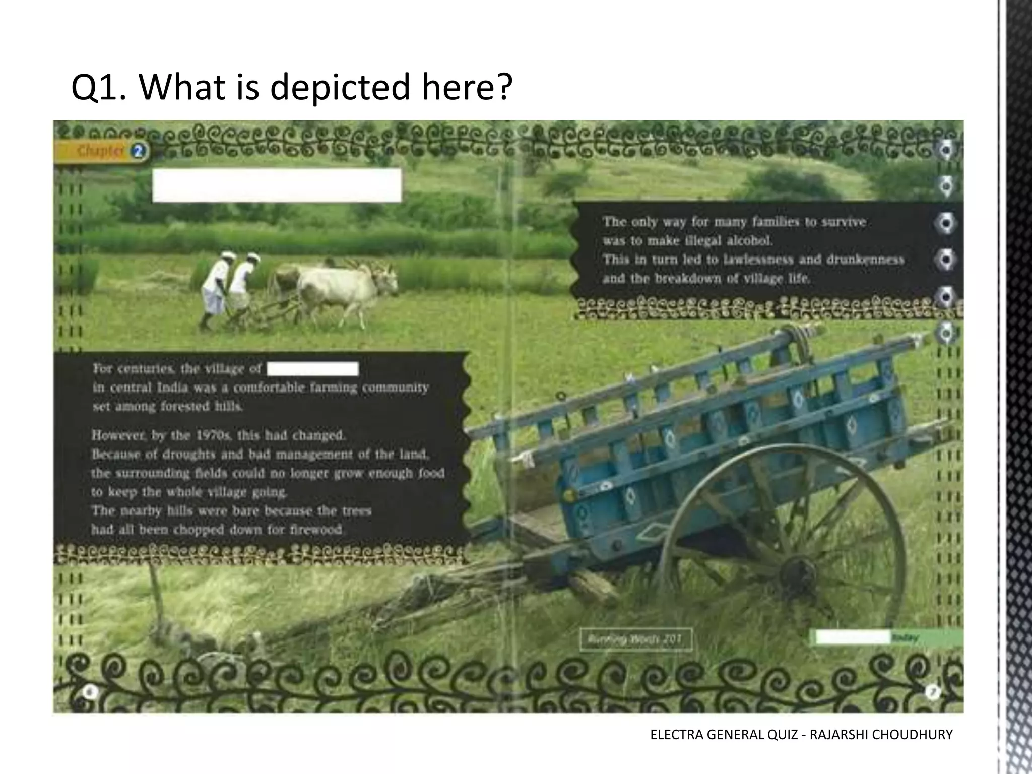 ELECTRA GENERAL QUIZ - RAJARSHI CHOUDHURY
 
