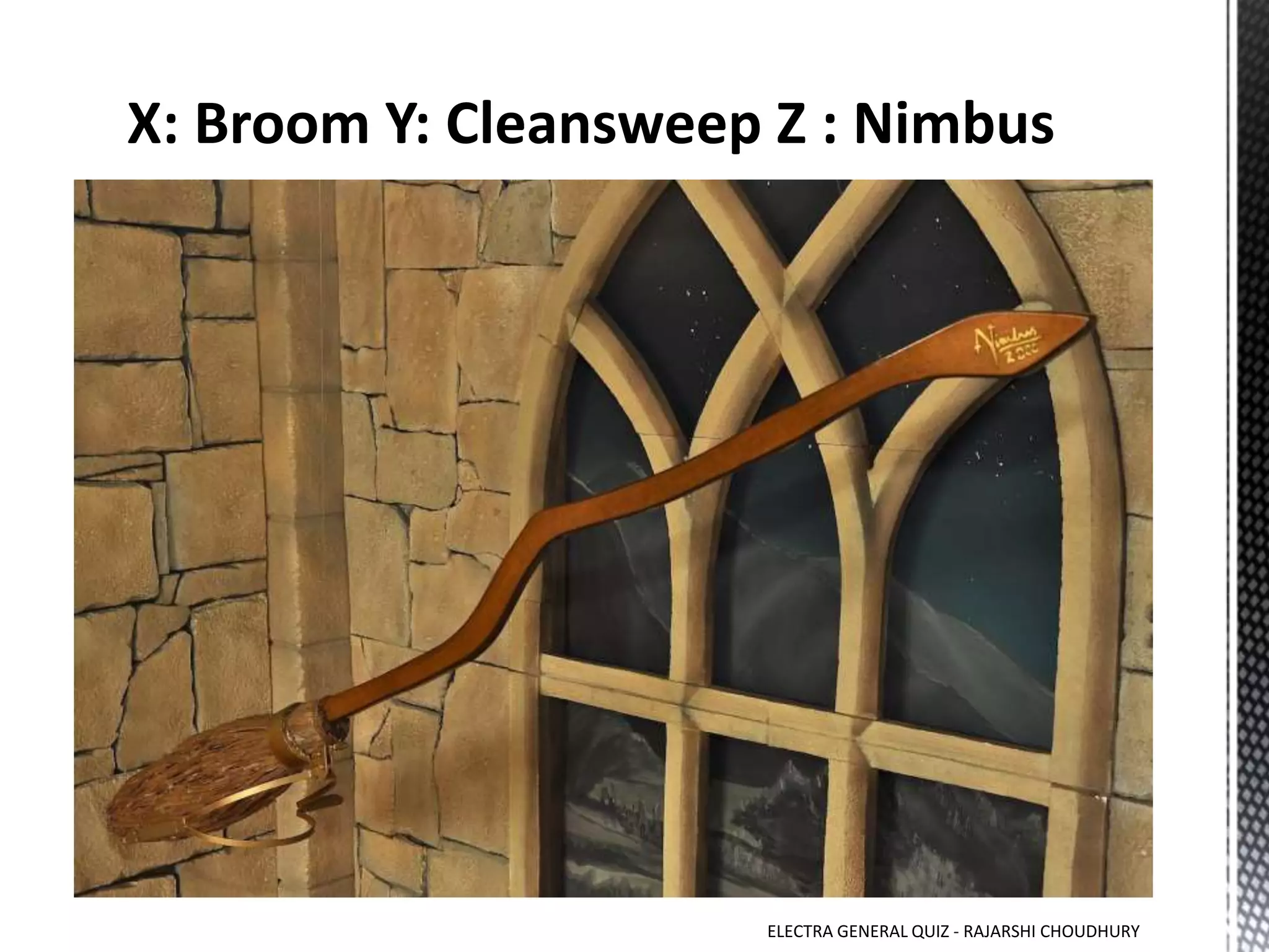 ELECTRA GENERAL QUIZ - RAJARSHI CHOUDHURY
 