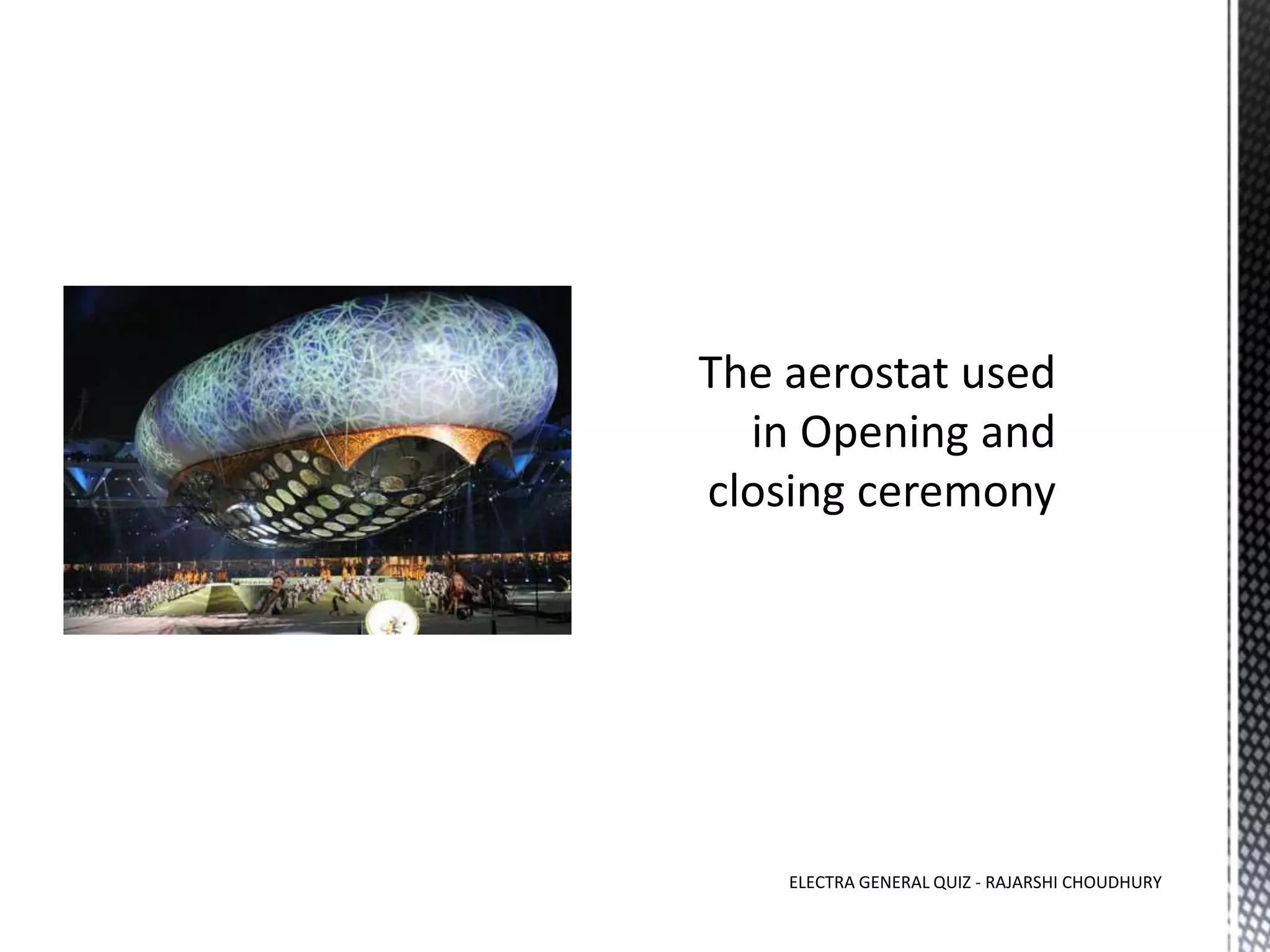 ELECTRA GENERAL QUIZ - RAJARSHI CHOUDHURY
 