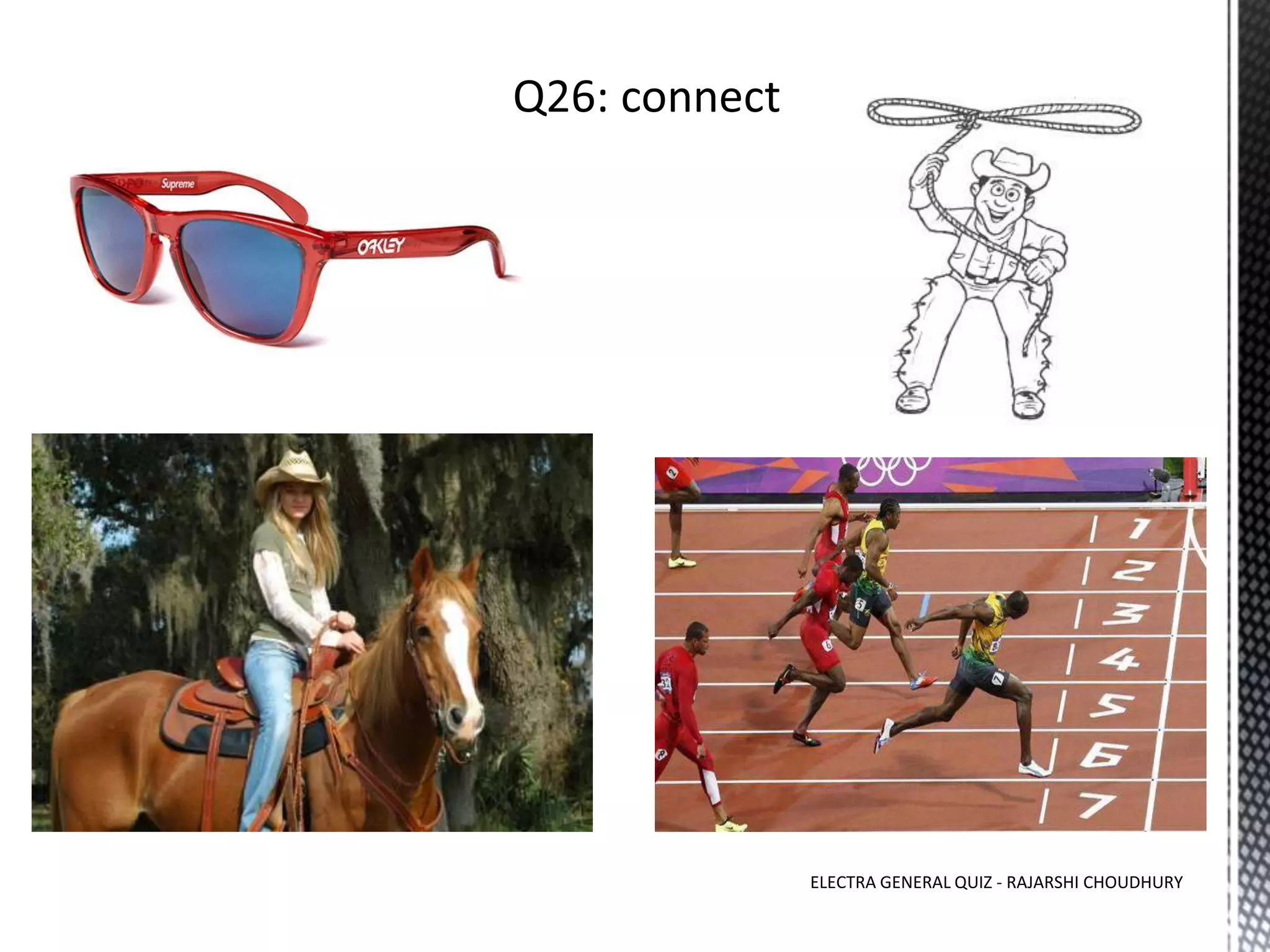 ELECTRA GENERAL QUIZ - RAJARSHI CHOUDHURY
 