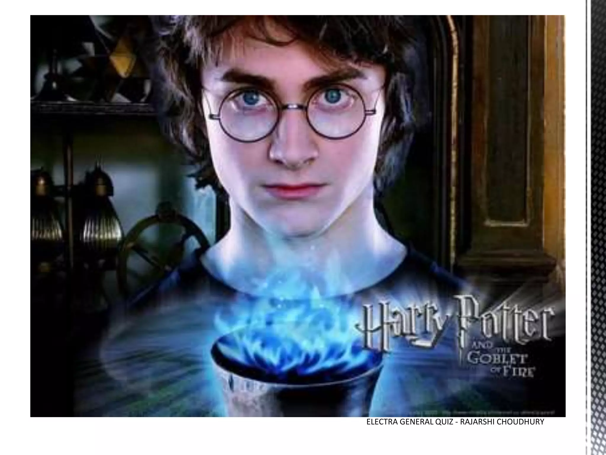 ELECTRA GENERAL QUIZ - RAJARSHI CHOUDHURY
 