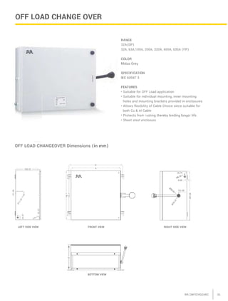 Electric Switchgears By RR