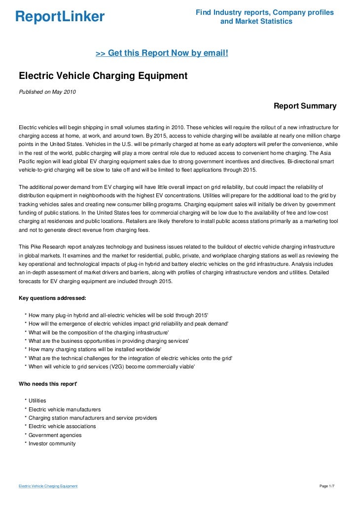 Electric Vehicle Charging Equipment