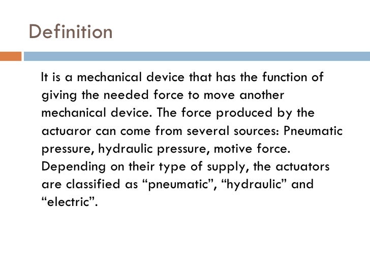 Electric Actuator
