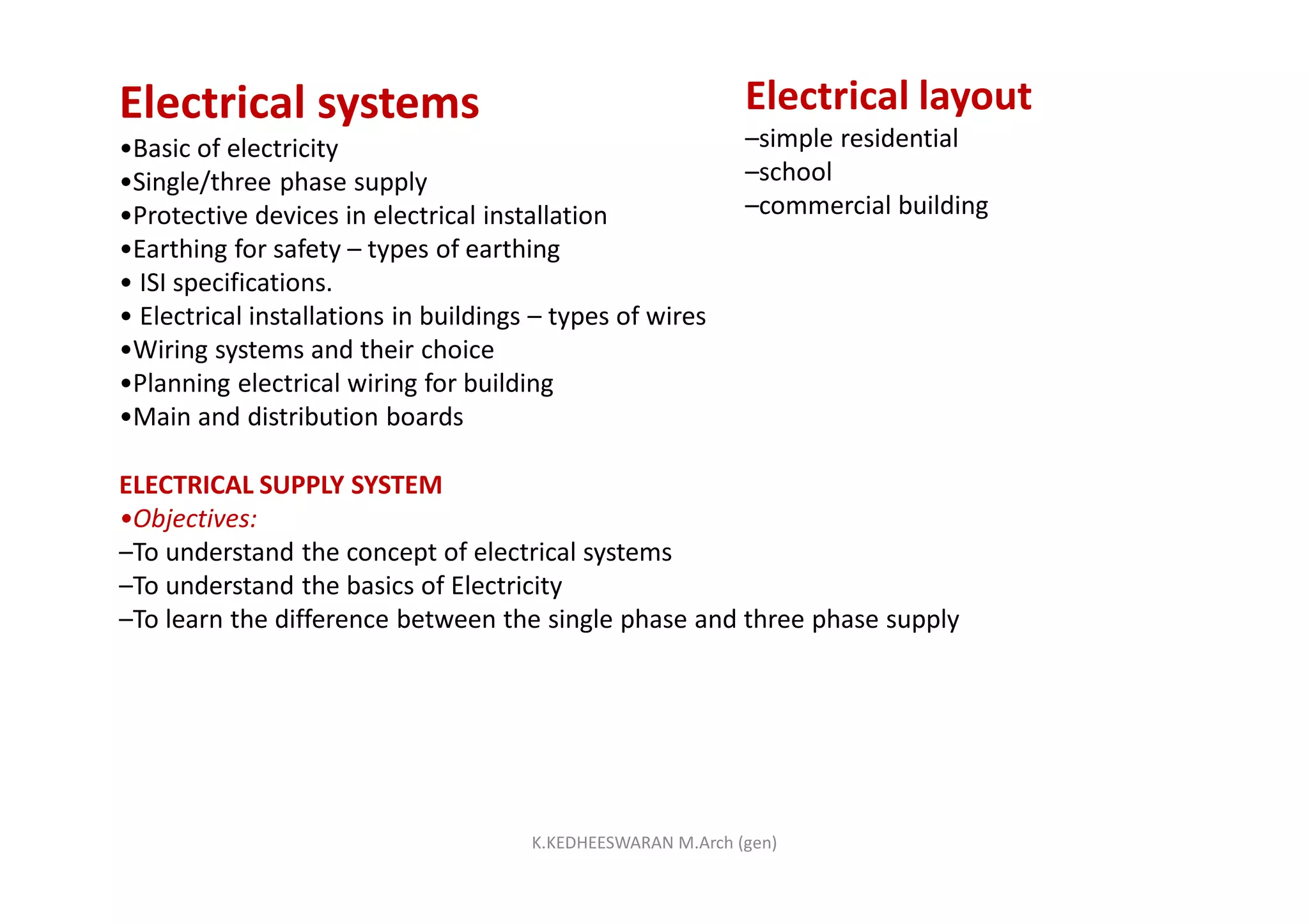 BUILDING SERVICES-II (ELECTRICAL) | PDF