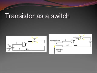 Transistor as a switch
 