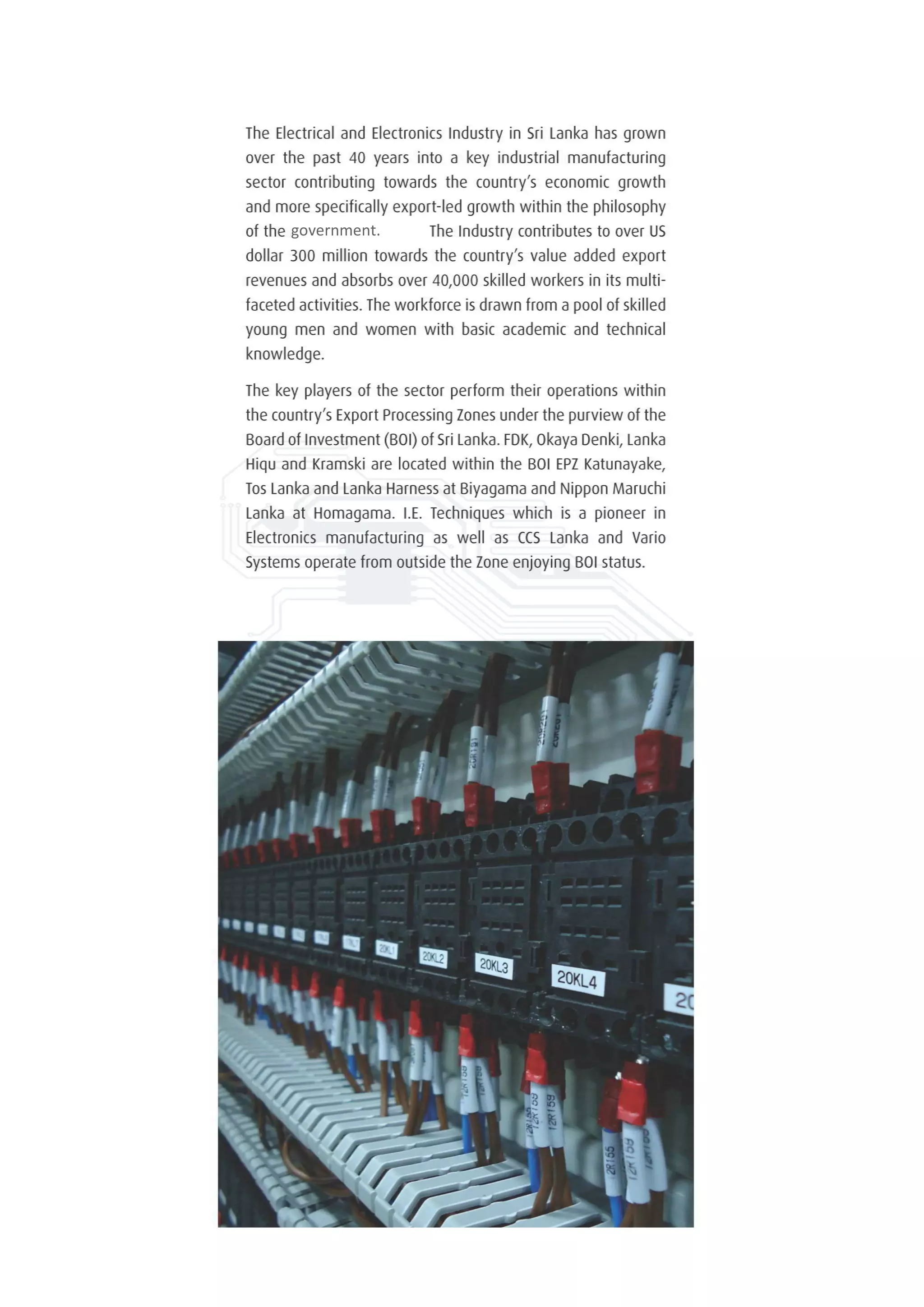 Electrical and Electronic Industry in Sri Lanka | PDF