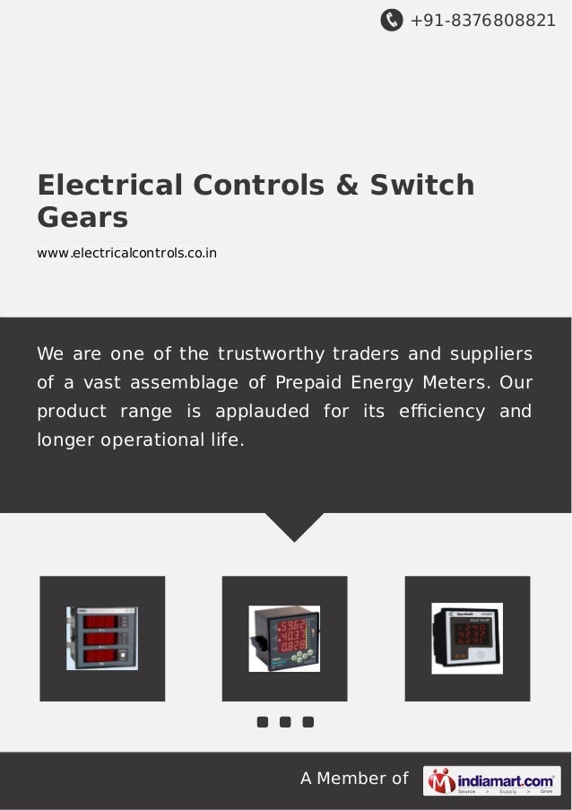 Electrical controlsswitchgears