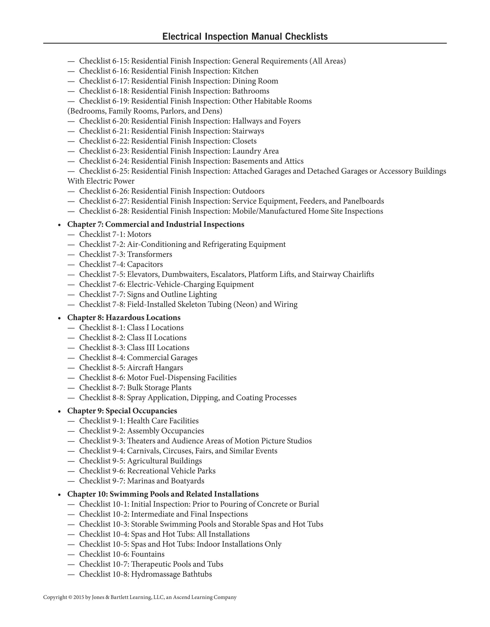 Electrical inspection-checklists | PDF