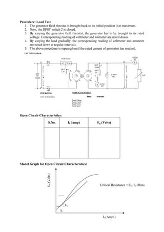 Electrical machines-lab-i-ee0209 | PDF