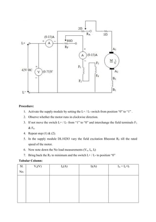 Electrical machines-lab-i-ee0209 | PDF