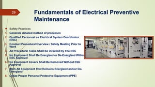 Electrical maintenance and its relationship to safety | PPTX