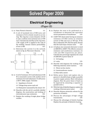 Electrical-Paper-II for ssc je examination | PDF