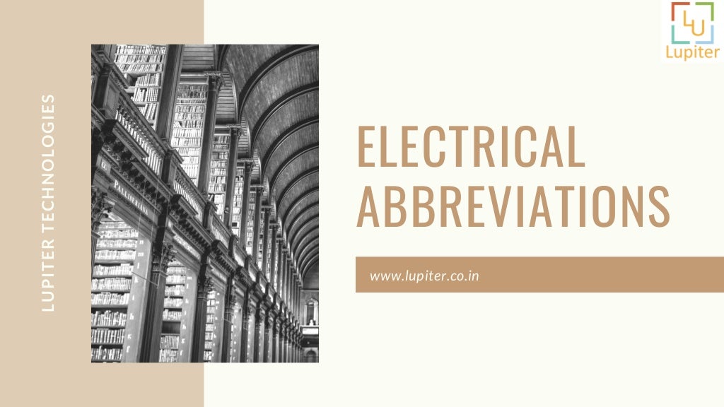 Electrical abbreviations