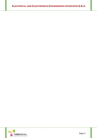 Electrical and Electronics Engineering Interview Q & A
Page 9
 