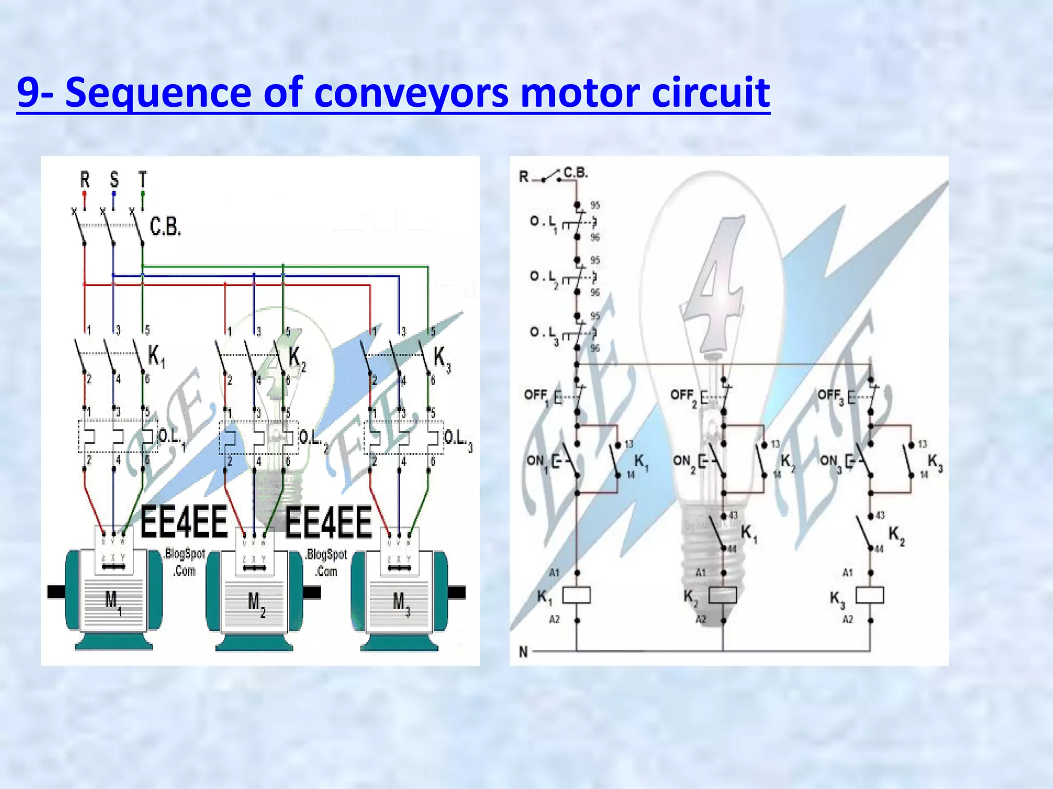 9- Sequence of conveyors motor circuit
 