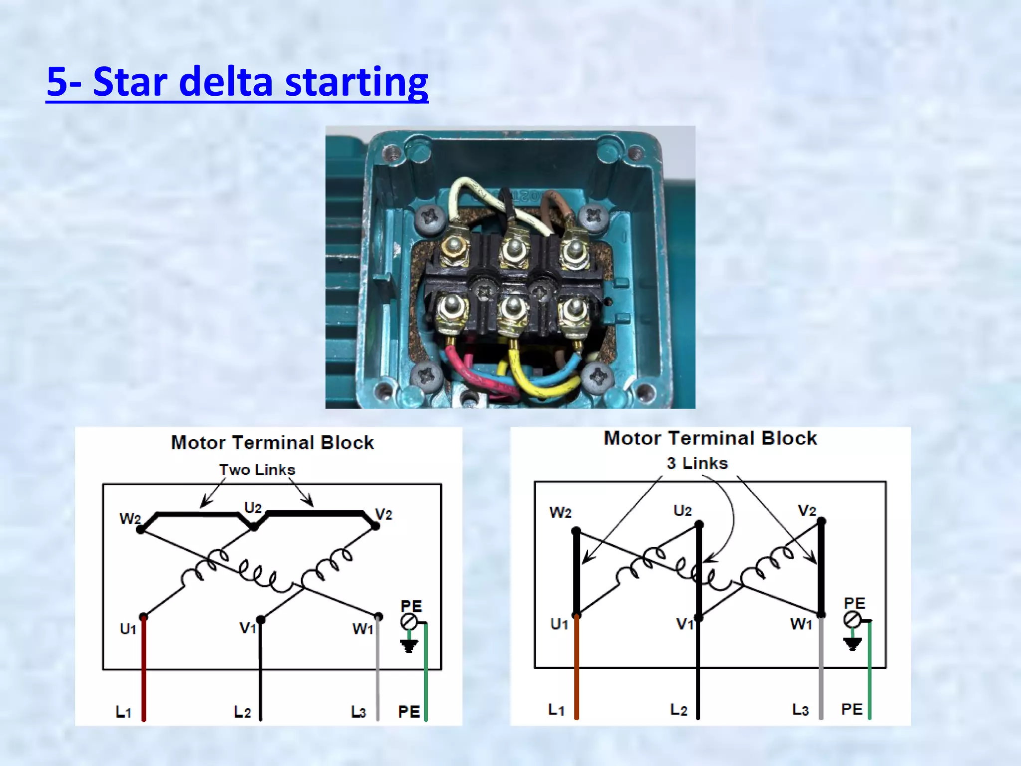 5- Star delta starting
 