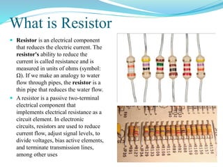 Resistor Examples In Real Life Electrical basic engineering by Ramesh meti karanataka | PPTX