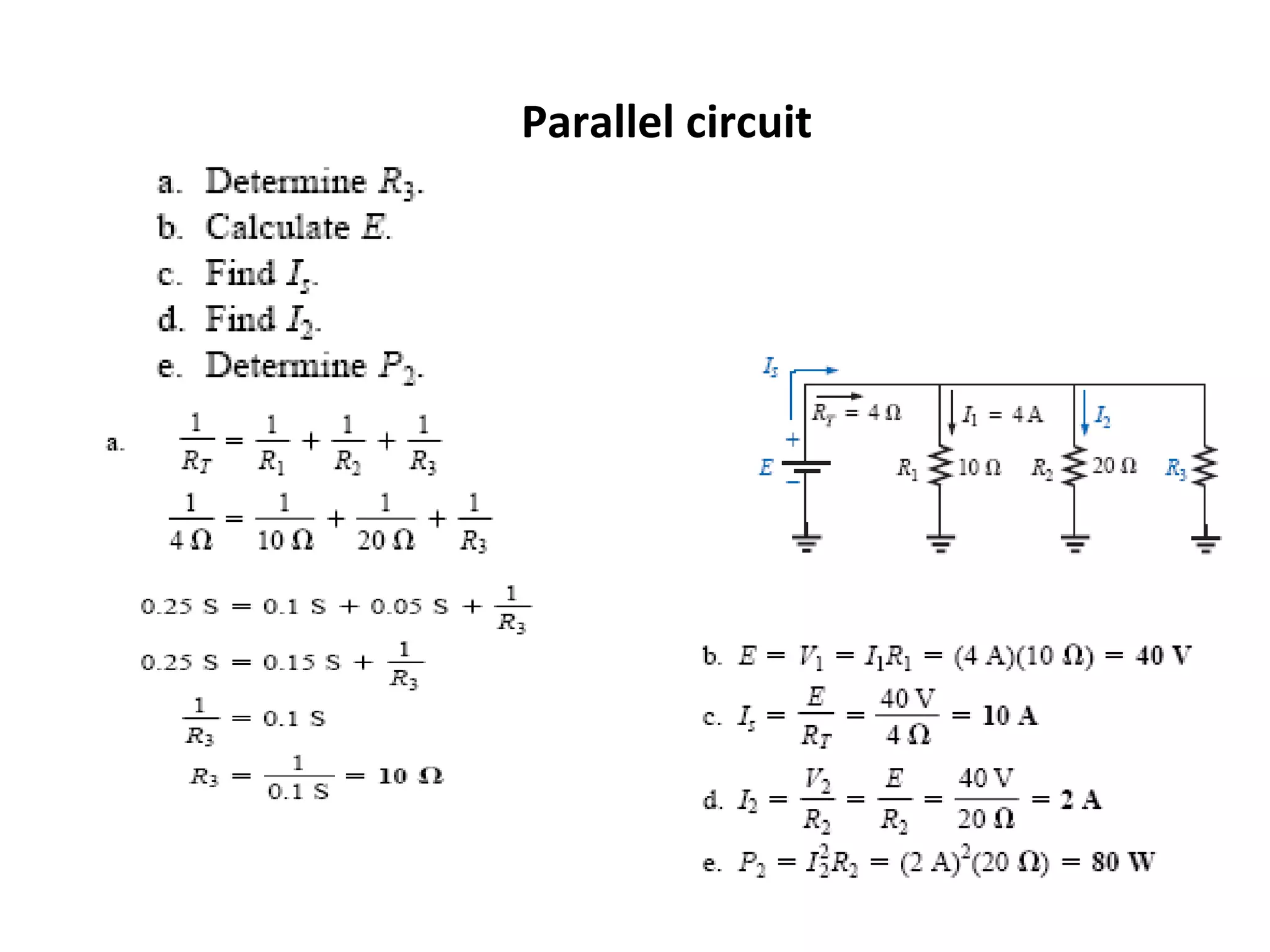 Parallel circuit
 