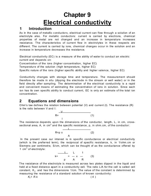 thesis on electrical conductivity