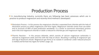 Electrical conductivity and mechcanical properties oi magnesium | PPTX