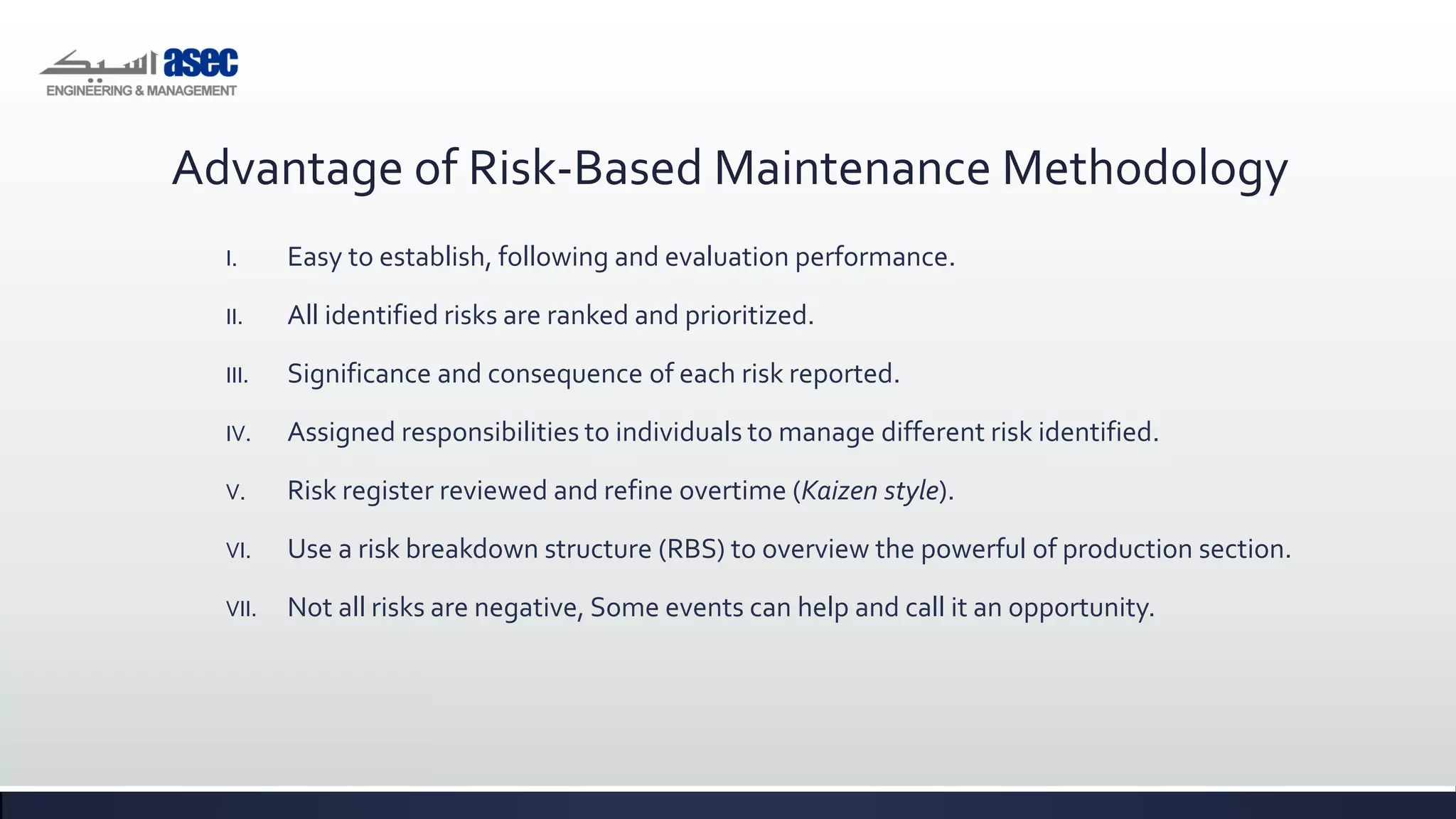 Maintenance Methodologies Electrical Department Maintenance Management Vision | PDF