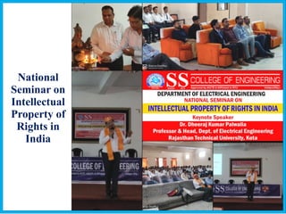 National
Seminar on
Intellectual
Property of
Rights in
India
 