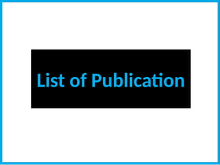 List of Publication
 