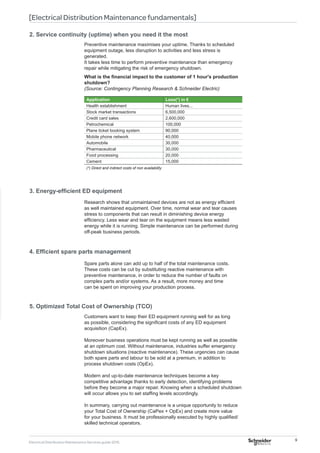 Electrical Distribution Maintenance Services Guide | PDF