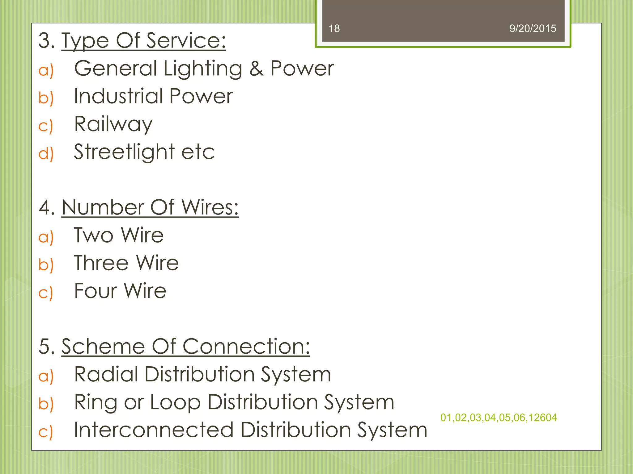 Electrical distribution system | PPT