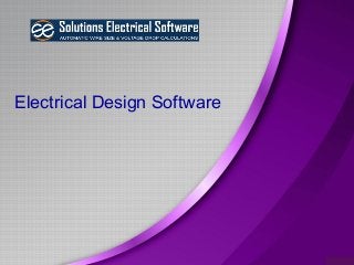 Electrical Design Software
 