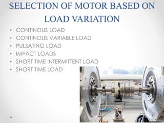 Intermittent Load Electrical drives | PDF