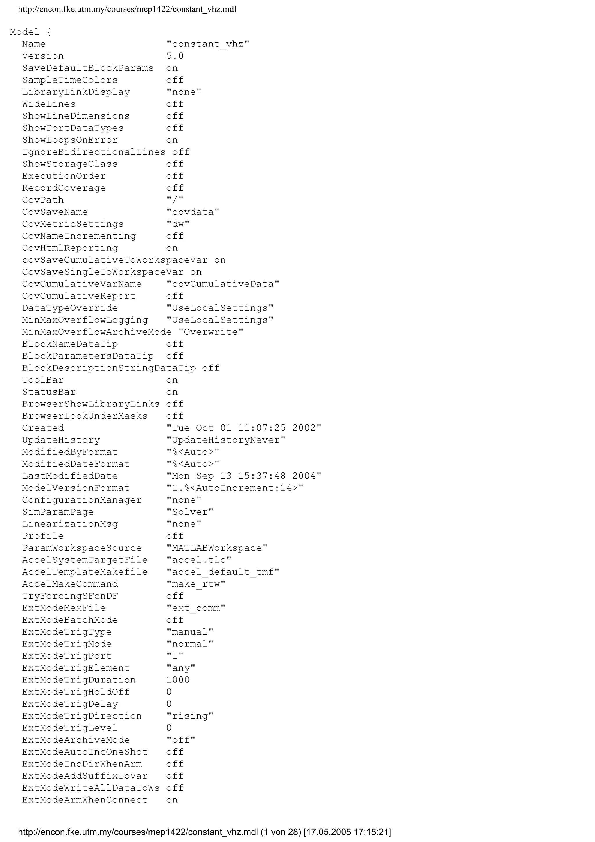 8
Simulation of induction machine (IM) with MATLAB/SIMULINK
For the purpose of simulation and microprocessor implementation, the space vectors
representation of the induction machine is converted to its equivalent d-q axis form.
Transforming equations (30)–(33) to their equivalent d-q axis forms in stationary
reference frame (ωg = 0), and re-arranging them into matrix form, the following is
obtained:
⋅
+ω−ω−
ω+ω
+
+
=
rq
rd
sq
sd
rrrrmmr
rrrrmrm
mss
mss
rq
rd
sq
sd
i
i
i
i
sLRLsLL
LsLRLsL
sL0sLR0
0sL0sLR
v
v
v
v
(44)
‘s’in (44) represents the derivative operator d/dt. The space vectors equations can also
be put into state space forms with the choice of flux linkages or currents as state
variables. If the stator and rotor currents are chosen as the state variables, re-
arranging (44) the IM equation can be written as:
⋅
−
−
+⋅
ω−−ω−
ωω−
−ωω
ω−−ω−
−
=
sq
sd
m
m
r
r
sr
2
m
rq
rd
sq
sd
srsrrmssmr
srrsrsmrms
mrrmrrs
2
mr
rmrmrsq
2
mrrs
sr
2
m
rq
rd
sq
sd
v
v
L0
0L
L0
0L
LLL
1
i
i
i
i
LRLLLRLL
LLLRLLLR
LRLLLRL
LLLRiLLR
LLL
1
i
i
i
i
(45)
Equations (43),(45) along with the mechanical torque equation, can be used to simulate the
IM using SIMULINK. The SIMULINK blocks used to simulate the IM is shown in Figure 4.
q
8
Te
7
Vq
6
irq
5
Vd
4
speed
3
ird
2
isq
1
isd
Sum
Mux
Mux
1/s
Integrator
In1 Out1
IM1
-K-
Gain2
-K-
Gain1
Demux
Demux
Tload
Constant
3to2
-K-
1/J1
-K-
1/J
3
Vc
2
Vb
1
Va
Figure 4
 