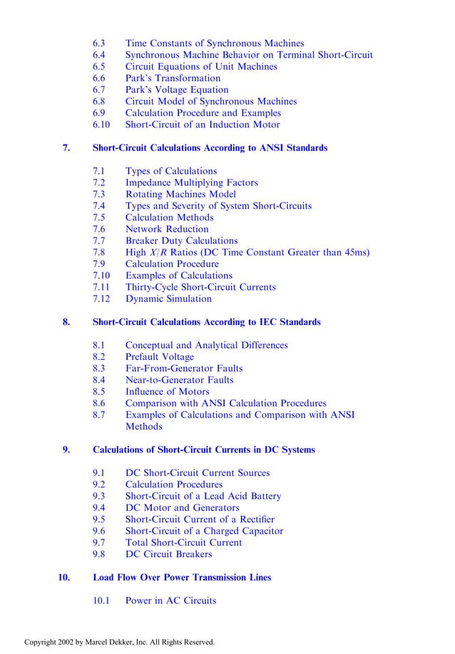 Electrical Engineering - Power System Analysis Short-Circuit Load Flow ...