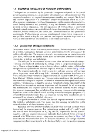 Sequence Network Components Table Electrical Engineering - Power System Analysis Short-Circuit Load Flow ...