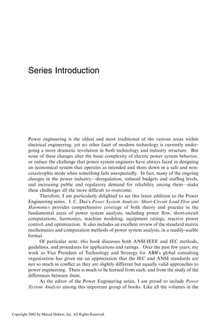 Electrical Engineering - Power System Analysis Short-Circuit Load Flow ...