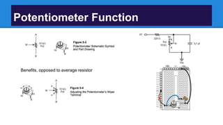 Potentiometer Function
Benefits, opposed to average resistor
 