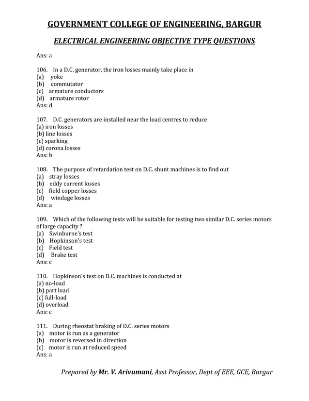 Chemical Engineering Objective Type Questions And Answers Pdf Electrical Engineering Objective Type Questions.pdf