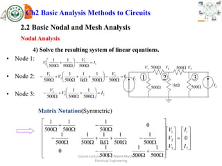 Electrical engineering principles lecture slides. circuit analysis by ...