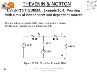 Electrical engineering principles lecture slides. circuit analysis by ...