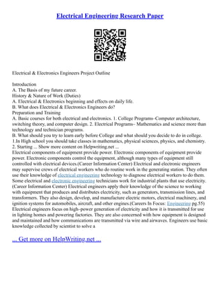 ieee research paper electrical engineering