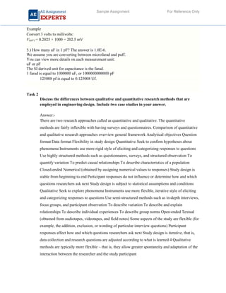 Electrical Engineering Sample Assignment | PDF