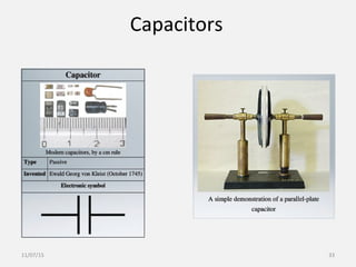 Capacitors
11/07/15 33
 