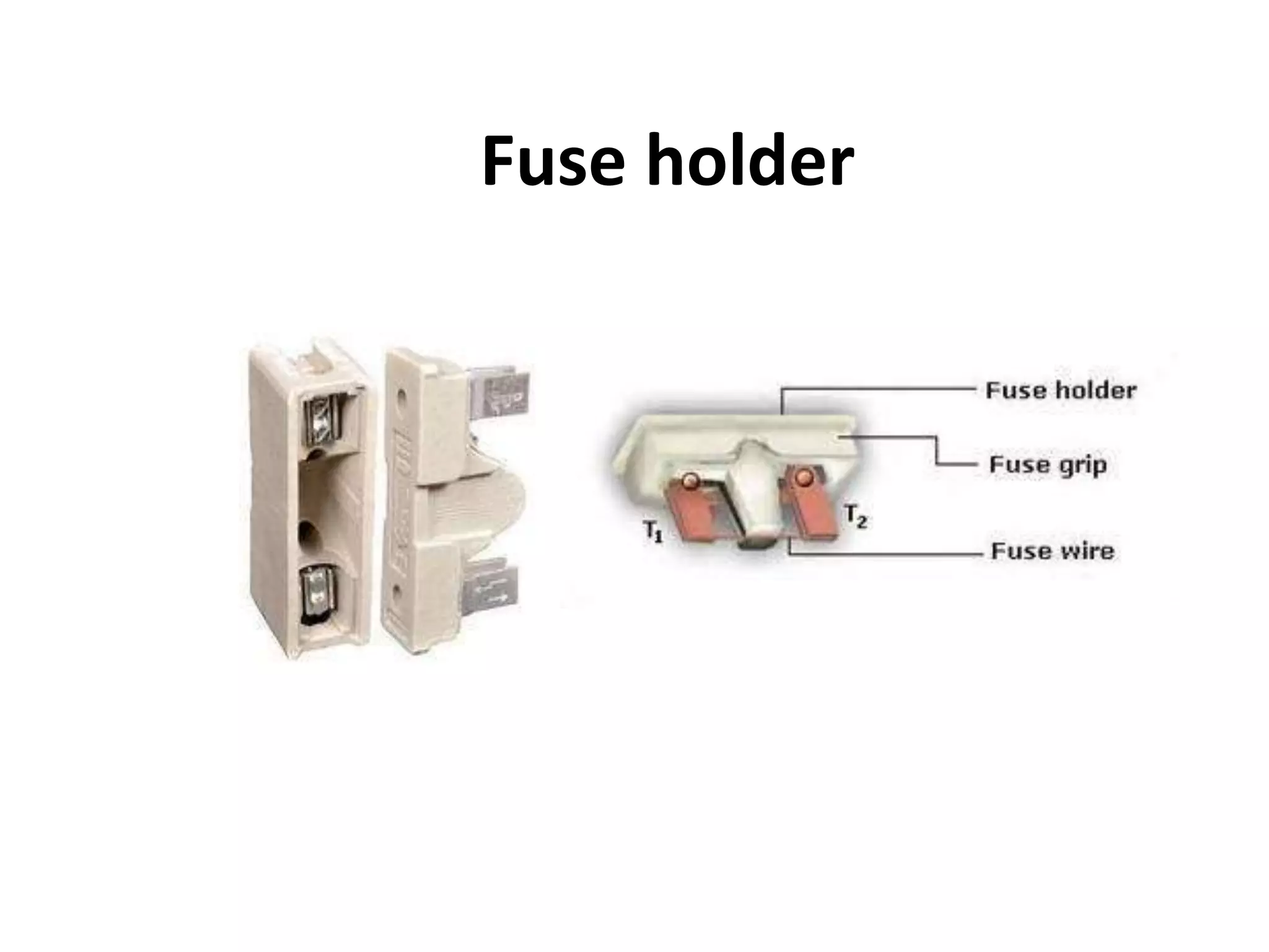 Fuse holder
 
