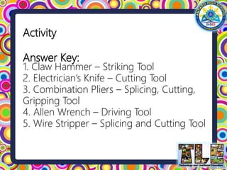 Electrical hand tools and equipment | PPTX