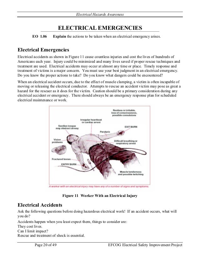 Electrical hazard awareness_study_guide