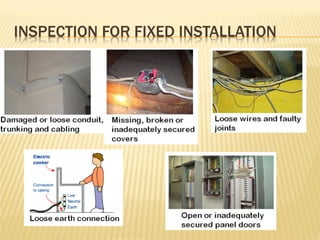 INSPECTION FOR FIXED INSTALLATION
 
