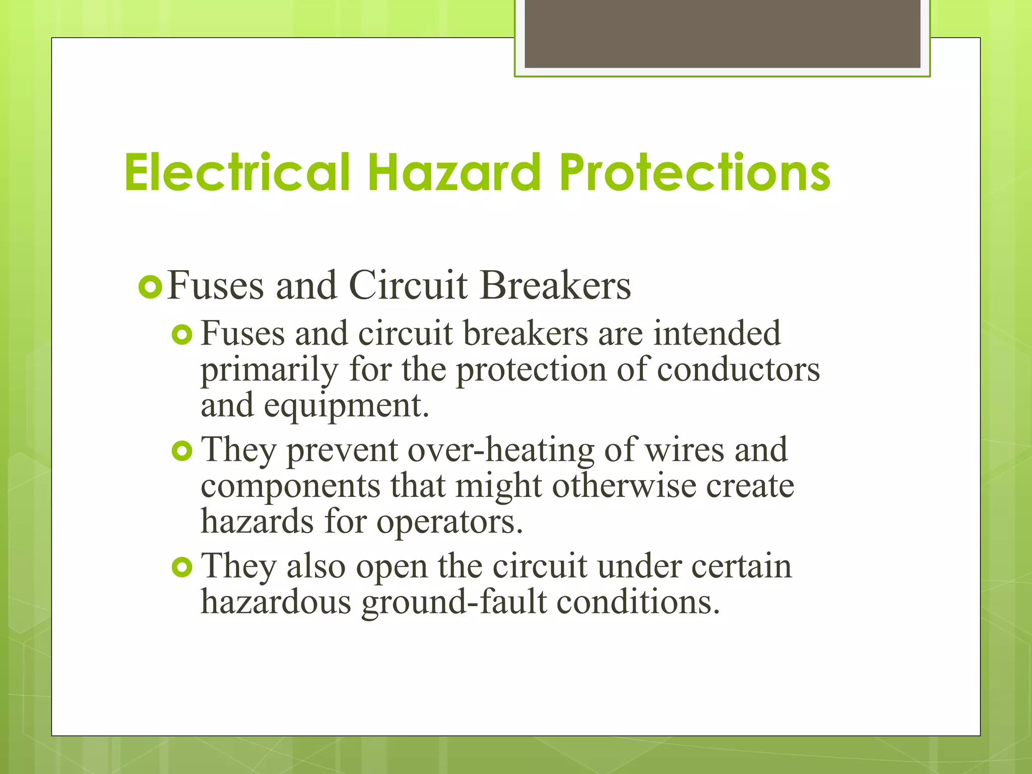 Electrical hazards & safety training